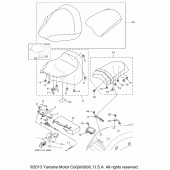 Схема узла: Сиденье Yamaha XV1900 Raider SCL