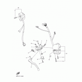 Схема узла: Пульт управления рулевой и Рычаг Yamaha FZ8 FZ8 (Naked)