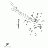 Схема узла: Пульт управления рулевой и Рычаг Yamaha YZ250 YZ250