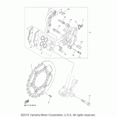 Схема узла: Передний тормоз Yamaha YZ450F YZ450FX