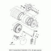 Схема вузла: Зчеплення Yamaha TTR230 TT-R230