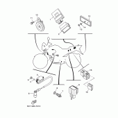 Схема узла: Электрооборудование 2 Yamaha YBR250