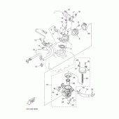 Схема вузла: Впускна система Yamaha YP400