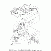 Схема вузла: Вихлопна система Yamaha XVS1100 V-Star Custom