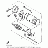 Схема вузла: Електричний стартер Yamaha XVZ1300 Venture Royale