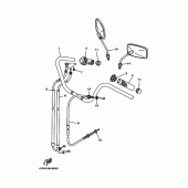 Схема вузла: Руль і Тросики Yamaha XV535 Virago