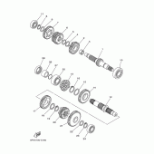 Схема узла: Трансмиссия Yamaha XV1700 Road Star Warrior