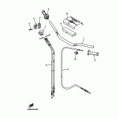Схема вузла: Кермо та Тросики Yamaha WR250 WR250F