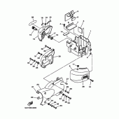 Схема узла: Боковая крышка Yamaha XVS125 Drag Star