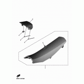 Схема узла: Сиденье Yamaha YZ450F YZ450F