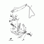 Схема узла: Подножки и Подставка Yamaha YZ250 YZ250