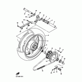 Схема вузла: Задне колесо Yamaha FZS1000 FZ1