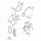 Схема узла: Боковая крышка Yamaha YZ250 YZ250