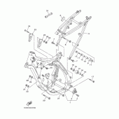 Схема вузла: Рама Yamaha YZ125
