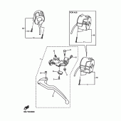Схема узла: Пульт управления рулевой и Рычаг Yamaha YZF-R6/ YZF600 R6S
