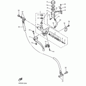Схема вузла: Front master cylinder 2 Yamaha YZF750 YZF750