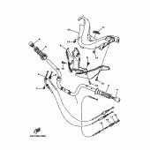 Схема вузла: Кермо та Тросики Yamaha XP500 T-MAX