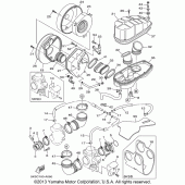 Схема вузла: Впускна система Yamaha XVS1100 V-Star Classic