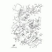 Схема вузла: Облицювальні елементи 1 Yamaha TDM900