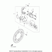 Схема вузла: Переднє гальмо Yamaha XVS950 Bolt C-Spec