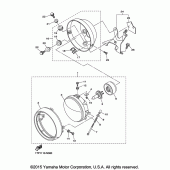 Схема вузла: Фара Yamaha XVS950 Bolt R-Spec