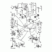 Схема вузла: Електроустаткування 1 Yamaha XVZ1300 Royal Star Venture