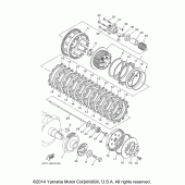 Схема узла: Сцепление Yamaha XV1900 Raider