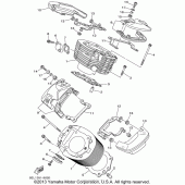 Схема вузла: Циліндр Yamaha XVS1100 V-Star Classic
