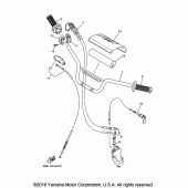 Схема вузла: Кермо та Тросики Yamaha TTR110 TT-R110