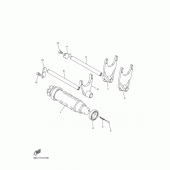 Схема вузла: Вал перемикання Yamaha VMX17 V-MAX