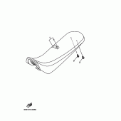 Схема вузла: Сидіння Yamaha XT250 Serow