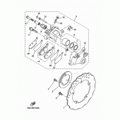Схема вузла: Задній гальмівний супорт Yamaha MT07/MTT690 MT-07 Tracer