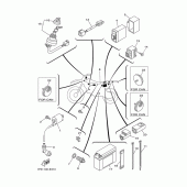Схема вузла: Електроустаткування 1 Yamaha TTR50 TT-R50