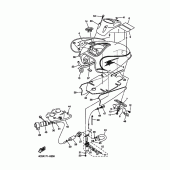 Схема узла: Топливный бак Yamaha XVS650 Drag Star Silverado