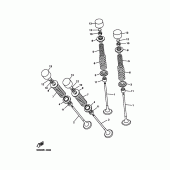 Схема вузла: Клапан Yamaha YZF-R6/YZF600 R6