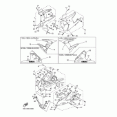 Схема вузла: Облицювальні елементи 2 Yamaha YZF-R6/ YZF600 R6