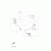 Схема вузла: Пульт управління рульовий та Важель Yamaha YP250 X-MAX