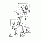 Схема узла: Передний тормозной цилиндр Yamaha XJR1200