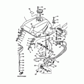 Схема узла: Топливный бак Yamaha TDM850