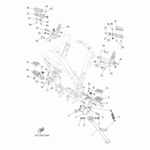 Схема узла: Подножки и Подставка Yamaha XT660 XT660Z Tenere