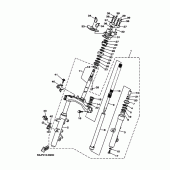 Схема узла: Рулевой механизм Yamaha YP250 Majesty