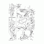 Схема узла: Топливный бак Yamaha XV1700 Road Star Warrior