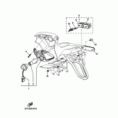 Схема вузла: Задній ліхтар (Стоп сигнал) Yamaha MT03 MT-03