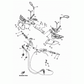 Схема вузла: Кермо та Тросики Yamaha MT07/ MTT690 MT-07 Tracer