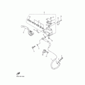 Схема вузла: Передній гальмівний циліндр Yamaha WR400F