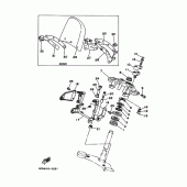 Схема вузла: Рульовий механізм 2 (4DN2,3,4) Yamaha SRV250
