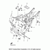 Схема узла: Рама Yamaha XV250 V-Star