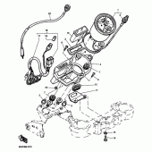 Схема узла: Панель приборов Yamaha TT600