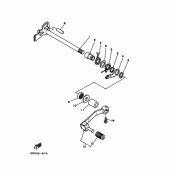 Схема вузла: Вал переключення Yamaha XT350 XT350