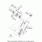 Схема вузла: Распредвал и Цепь ГРМ Yamaha XVS1100 V-Star Custom
